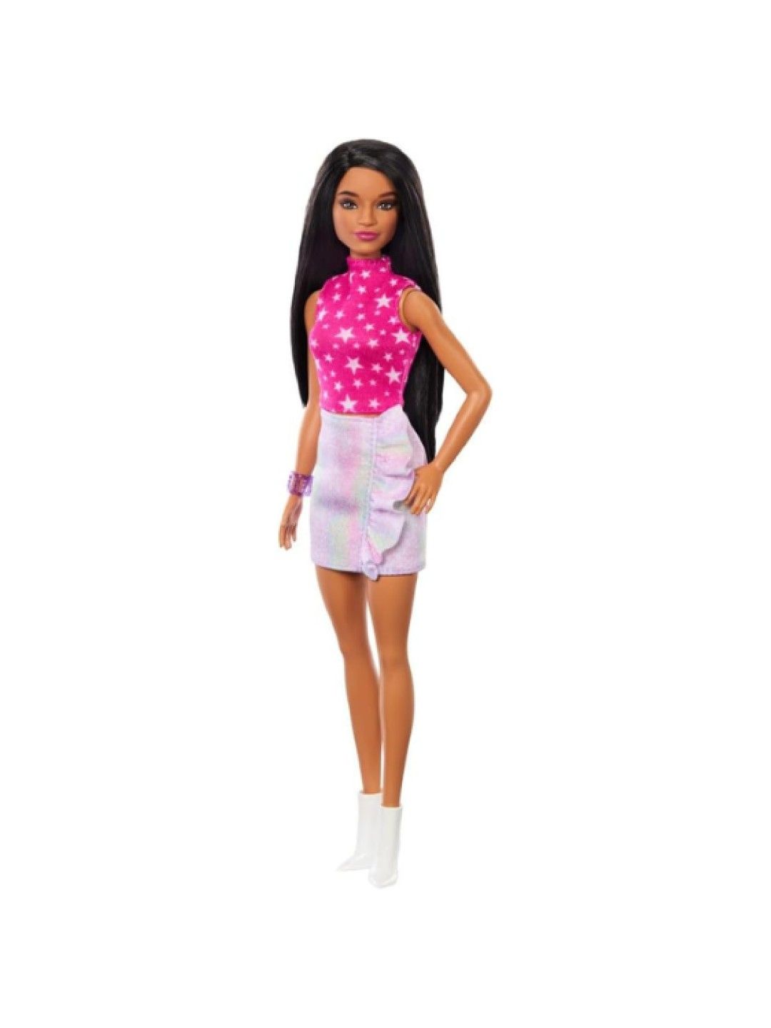 Barbie Fashionistas Doll #215 with Black Straight Hair (No Color- Image 1)