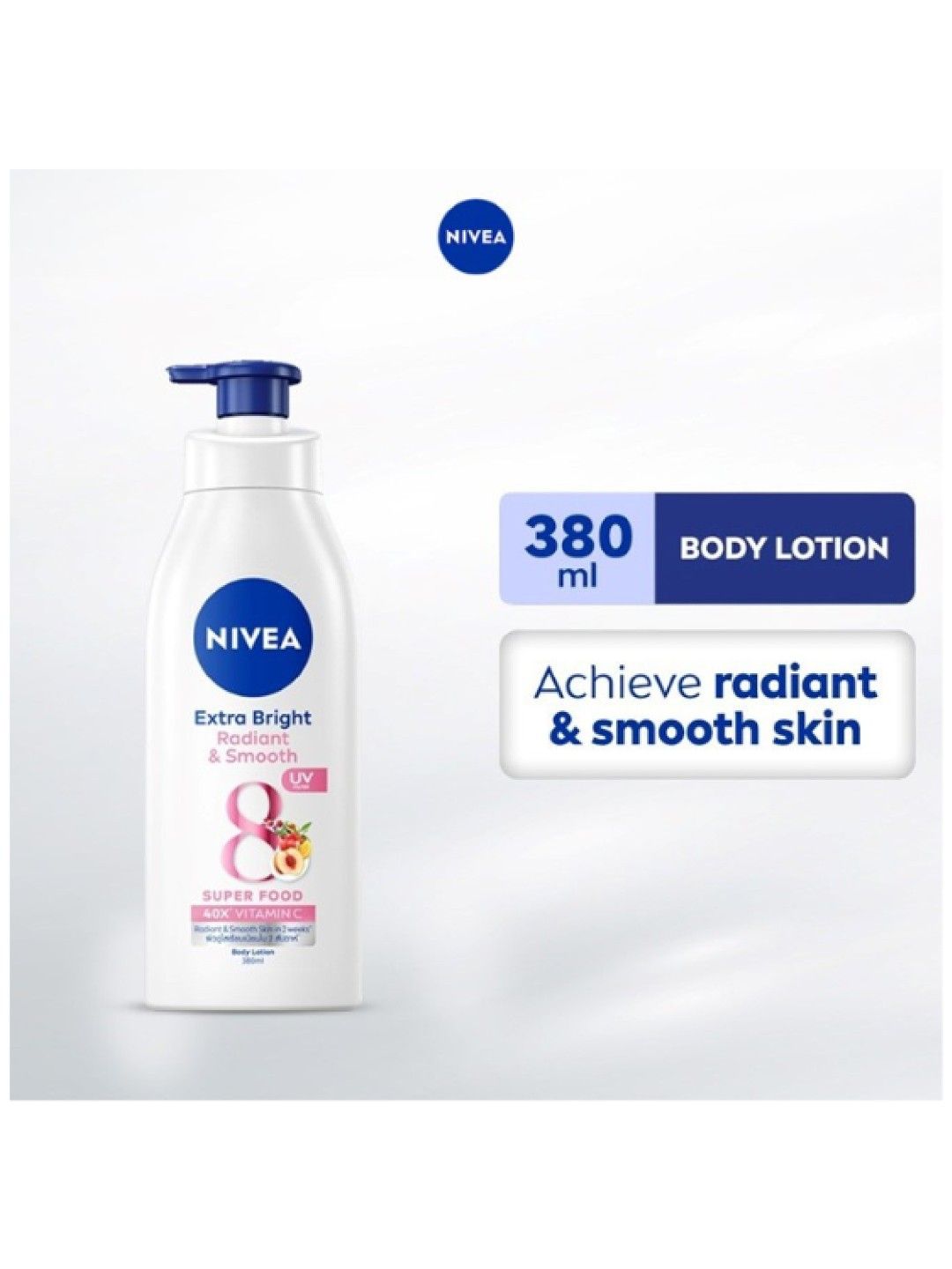 NIVEA Body Lotion Extra Bright Radiant and Smooth Moisturizer for Dry Skin (380ml) (No Color- Image 2)
