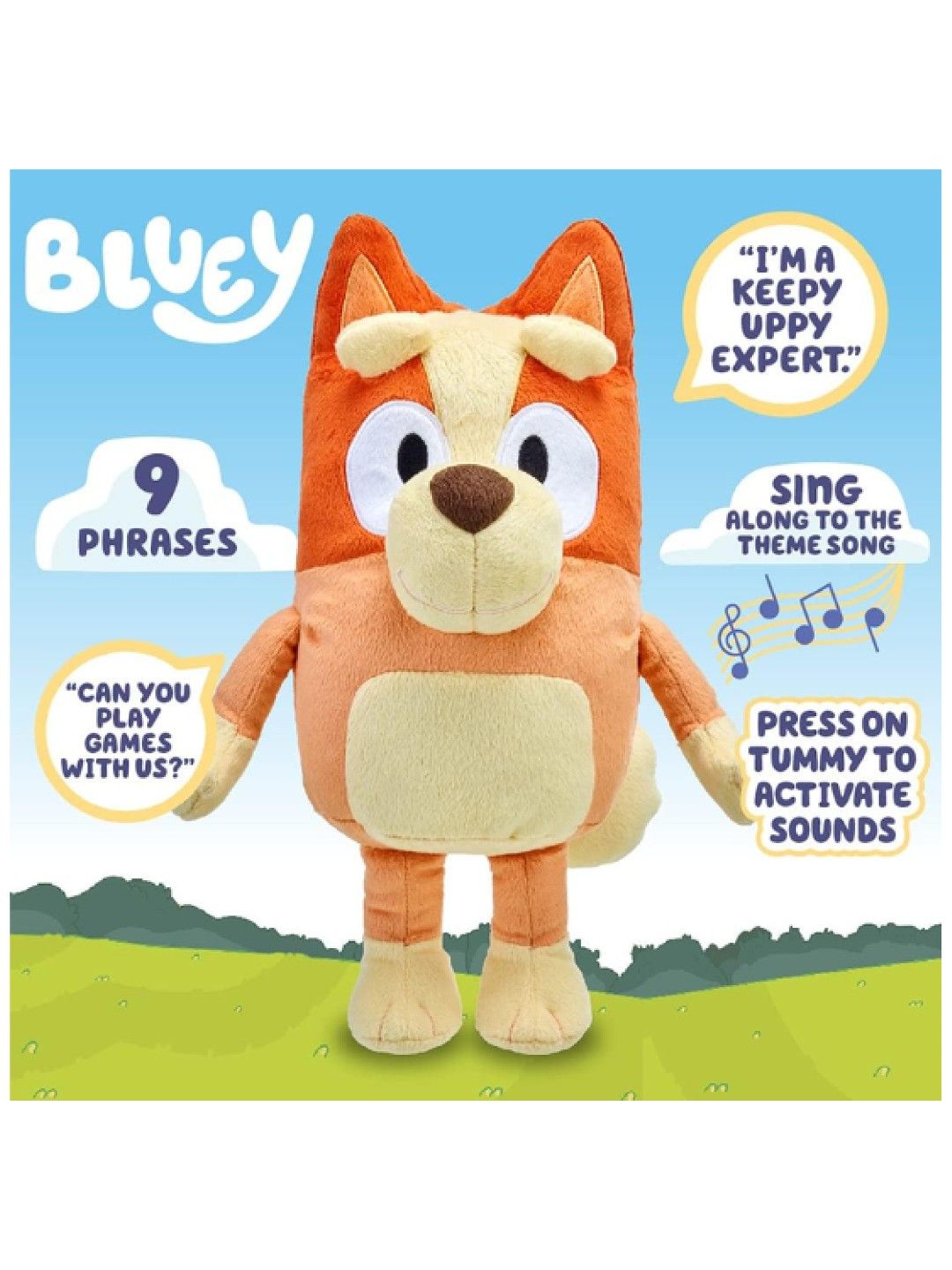 Bluey S5 Sound Effects Plush - Bingo (No Color- Image 2)