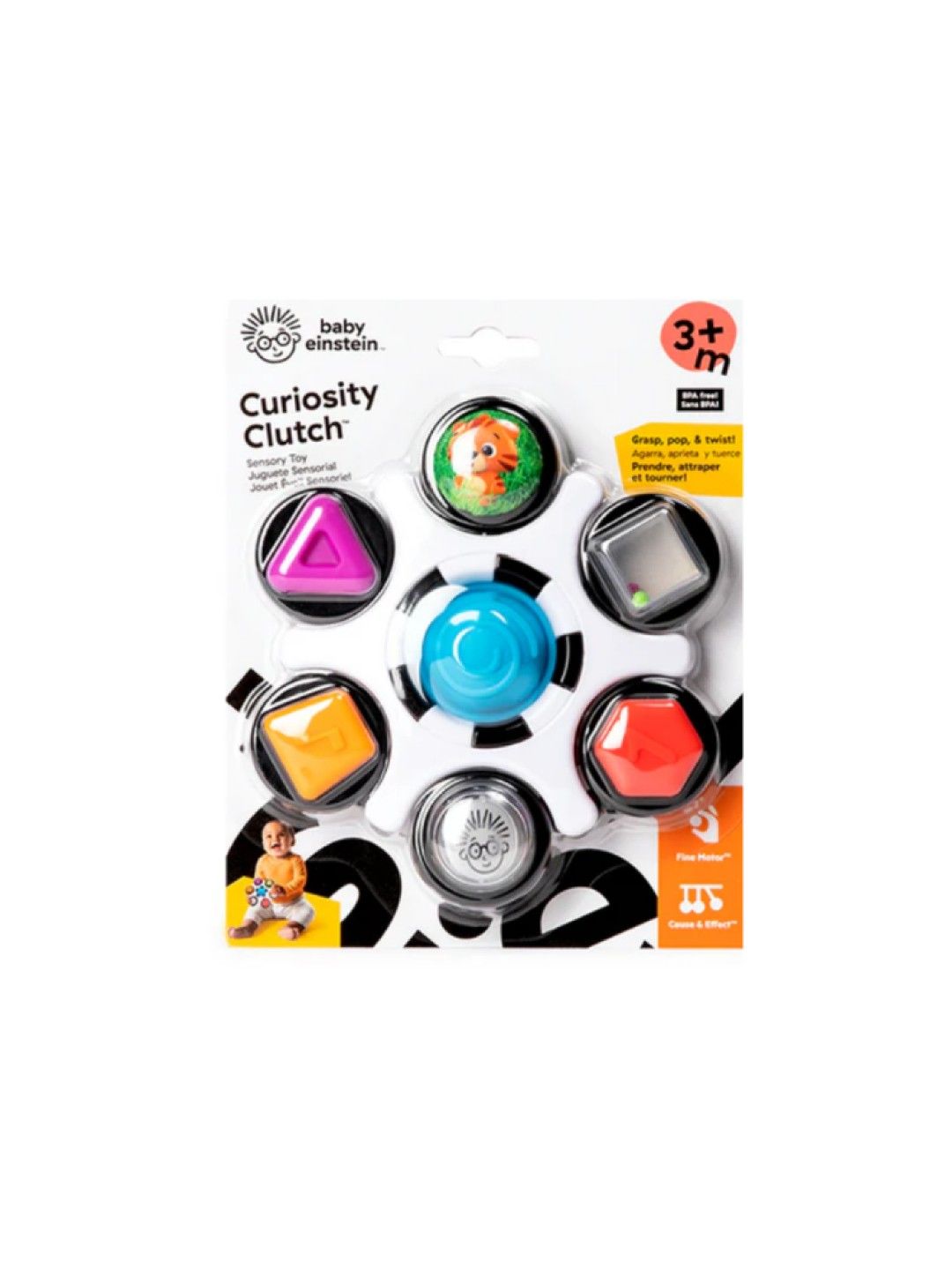 Baby Einstein Curiosity Clutch Sensory Toy (No Color- Image 2)