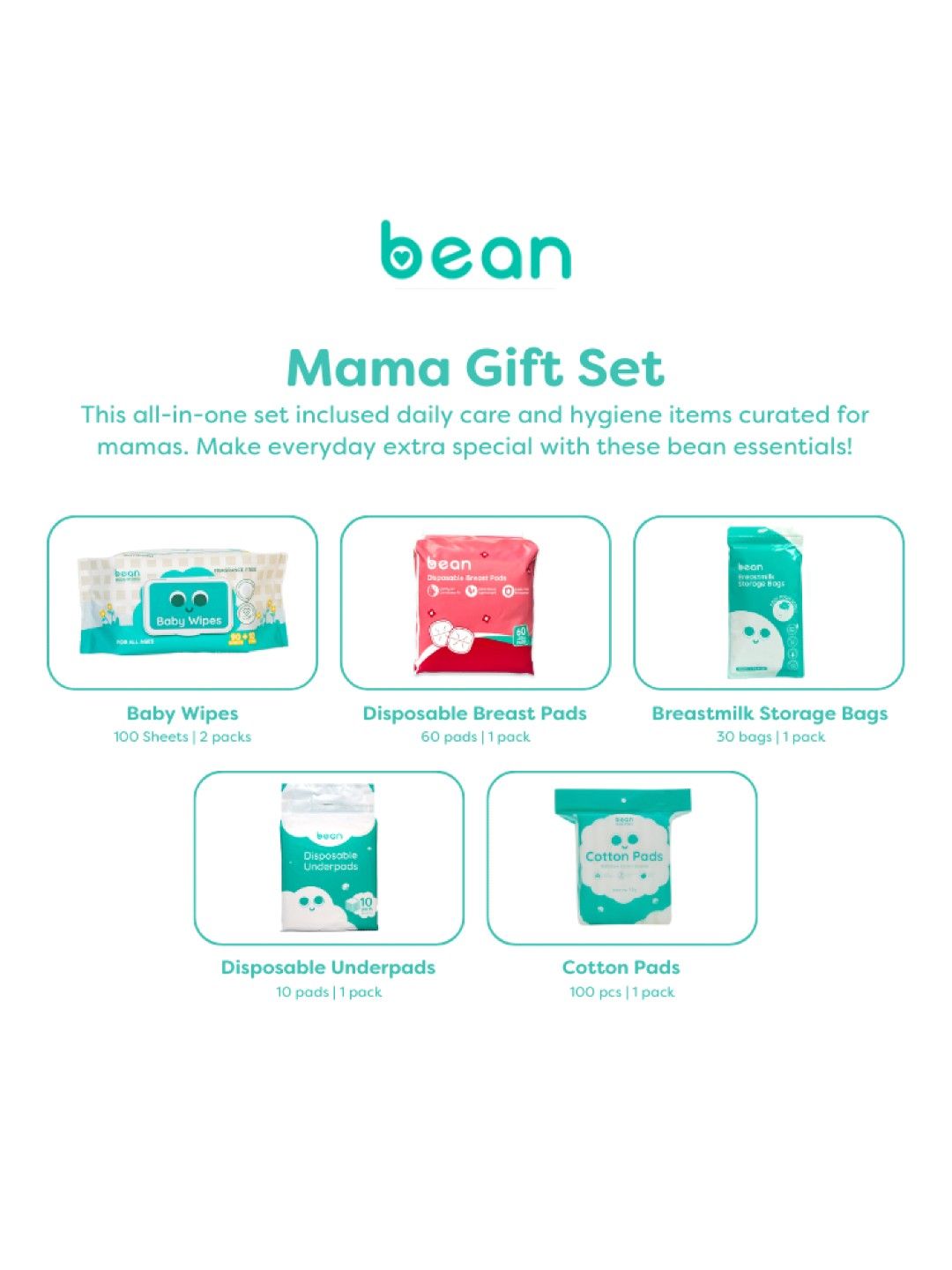 bean Breastfeeding Mama Gift Set (No Color- Image 2)