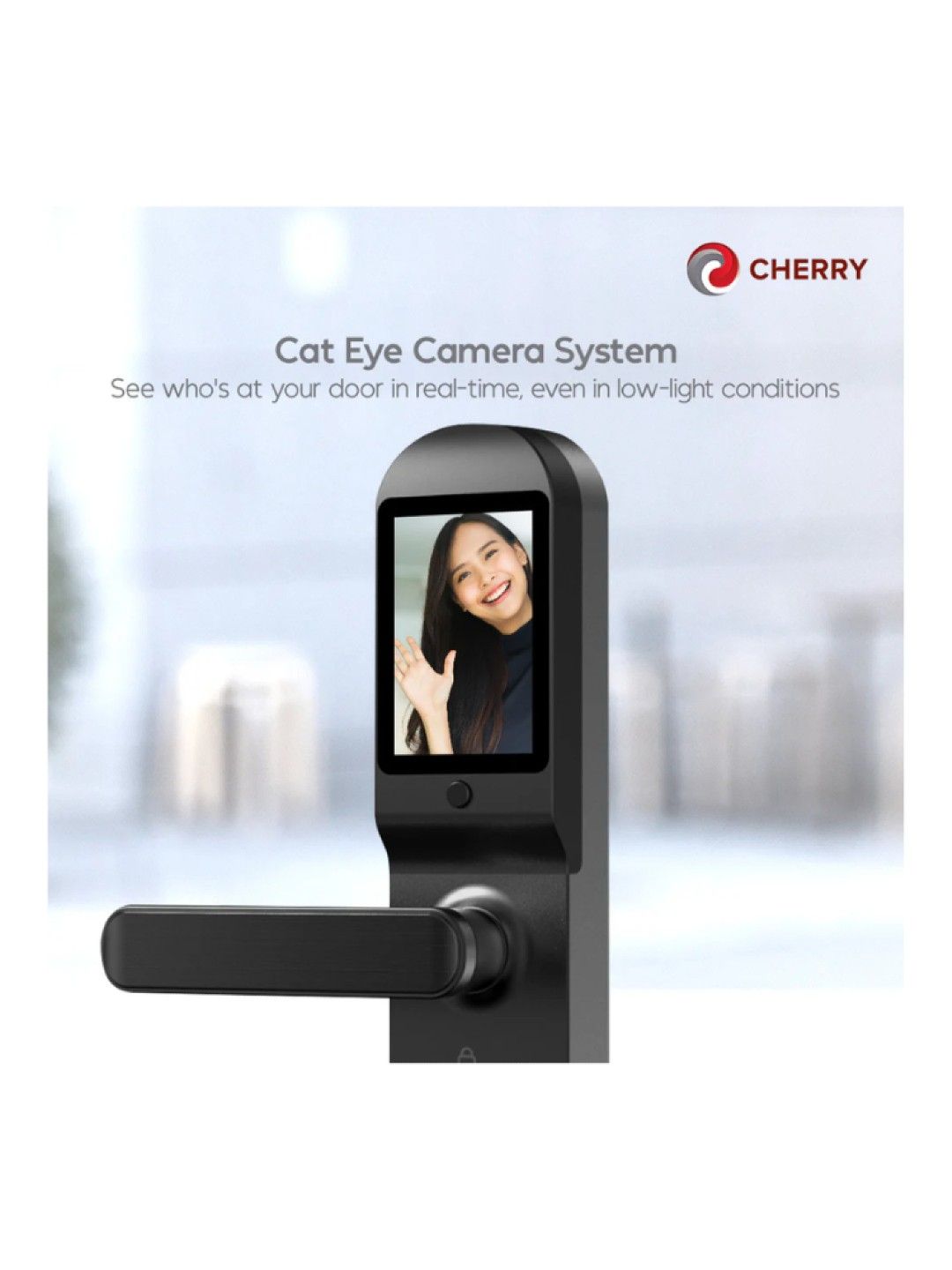 Cherry 6-in-1 Smart Door Entrance Lock (No Color- Image 3)