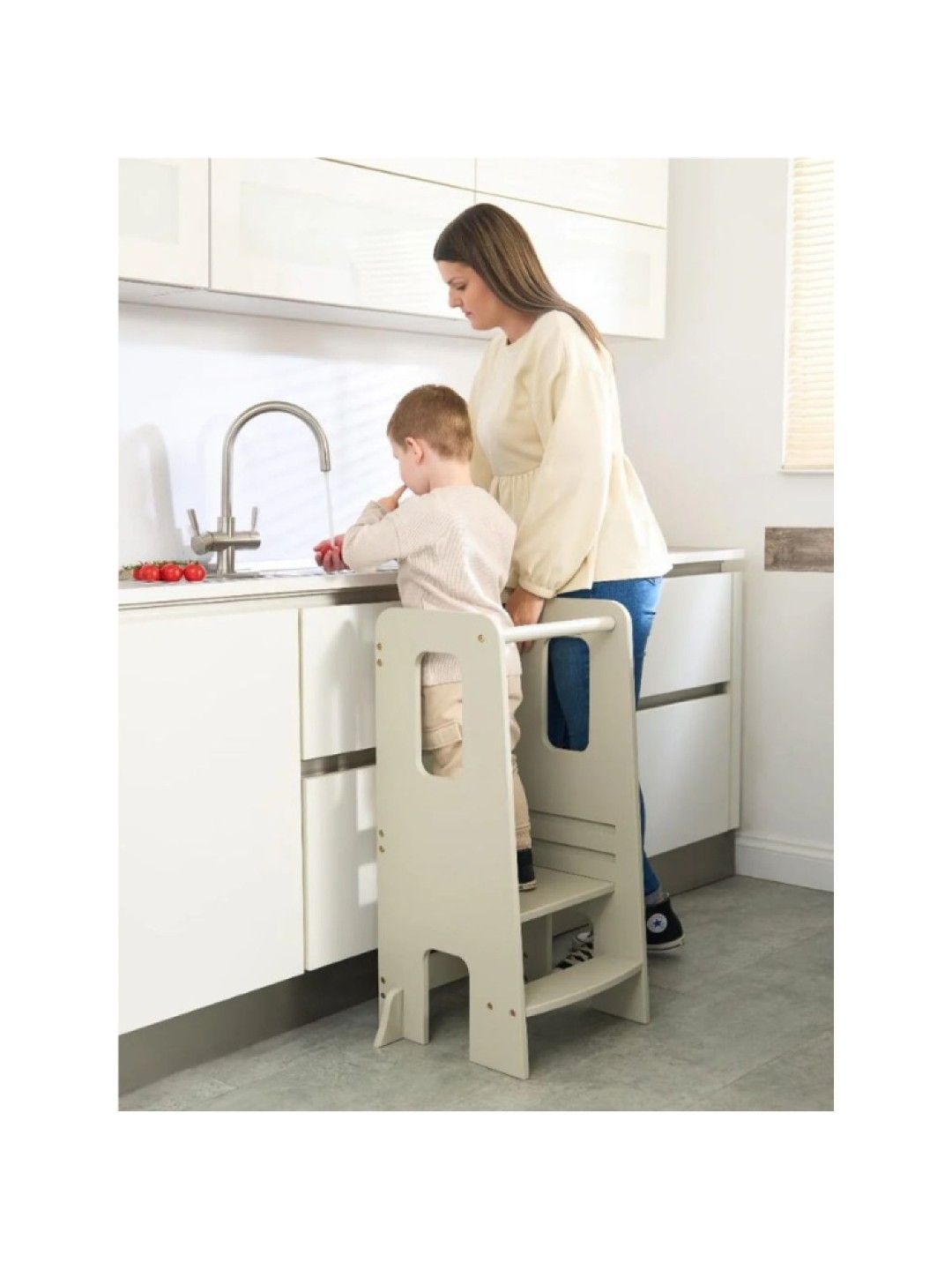 Tutti Bambini Helping Hands Montessori Toddler Learning Tower - Mushroom (No Color- Image 3)