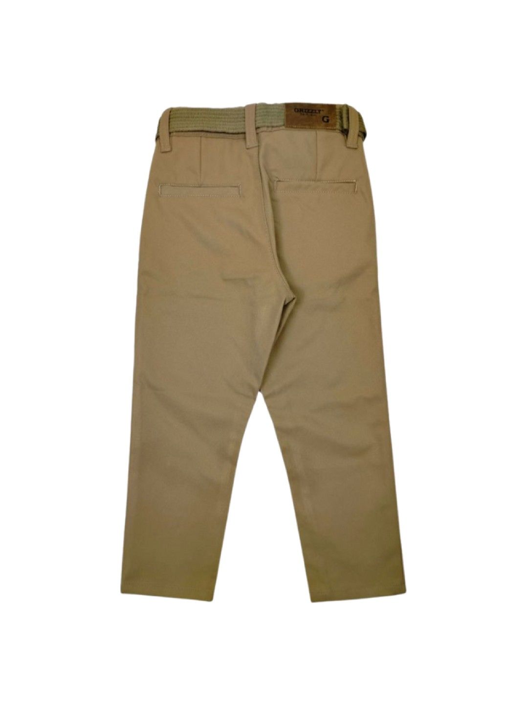 Grizzly Boys Round Waist Band Twill Pants (Khaki- Image 2)