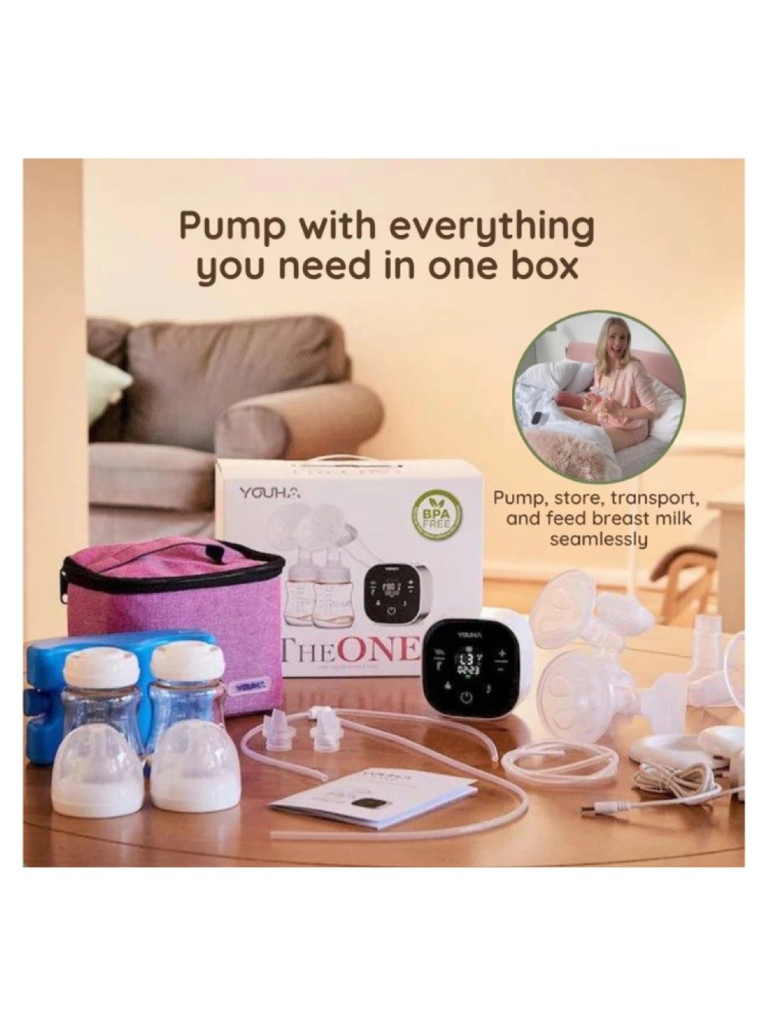 Youha The One Hospital-Grade Electric Breast Pump (No Color- Image 2)