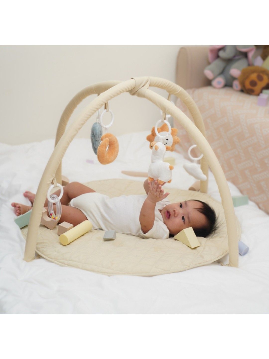 bean Play Mat and Activity Gym - Sand (No Color- Image 2)