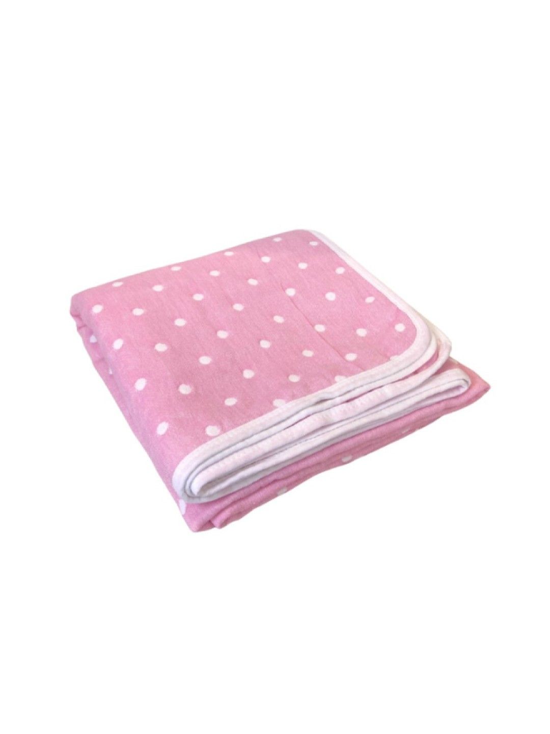 Cottonkind Reversible Blanket - Pink Polka Dot (No Color- Image 2)
