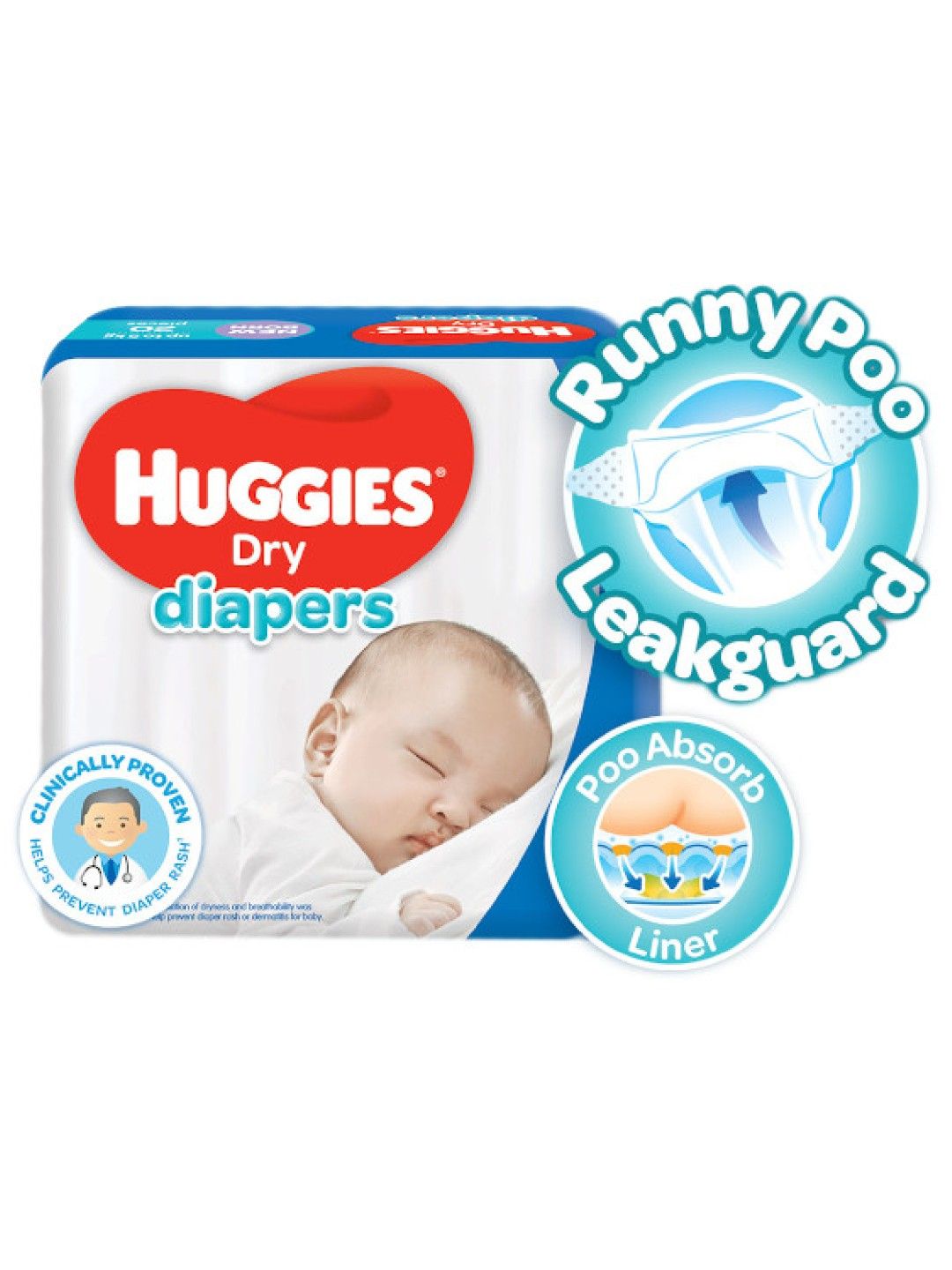 Huggies Dry Diapers Newborn (20s) (No Color- Image 1)