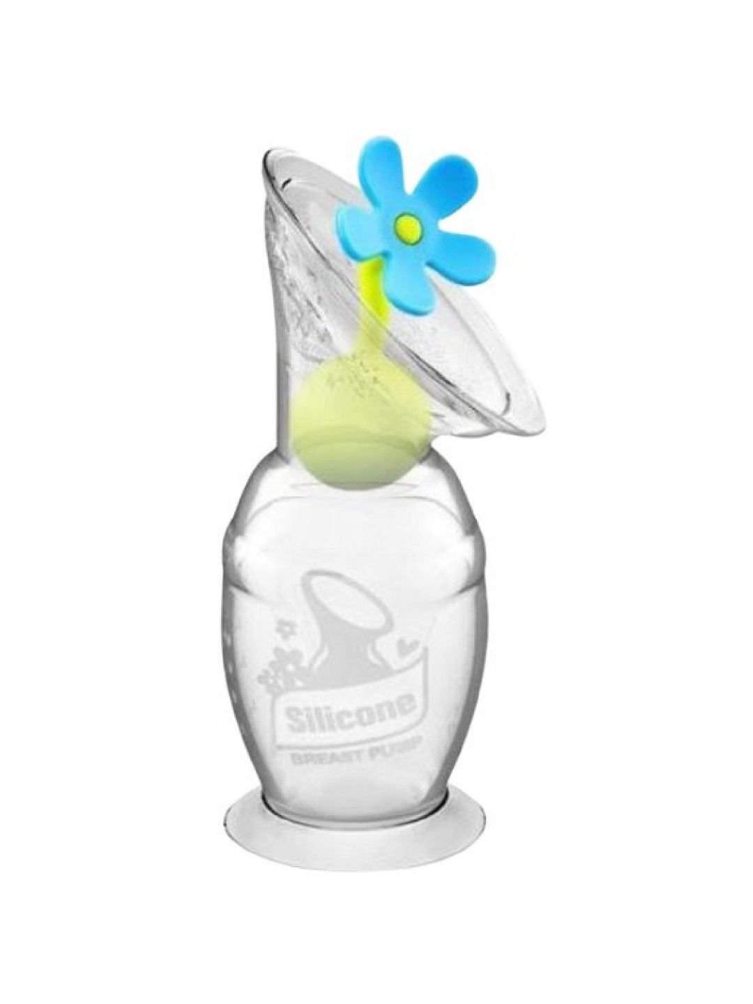Haakaa Gen 2 Silicone Breast Pump with Flower Stopper (Blue) (100ml)