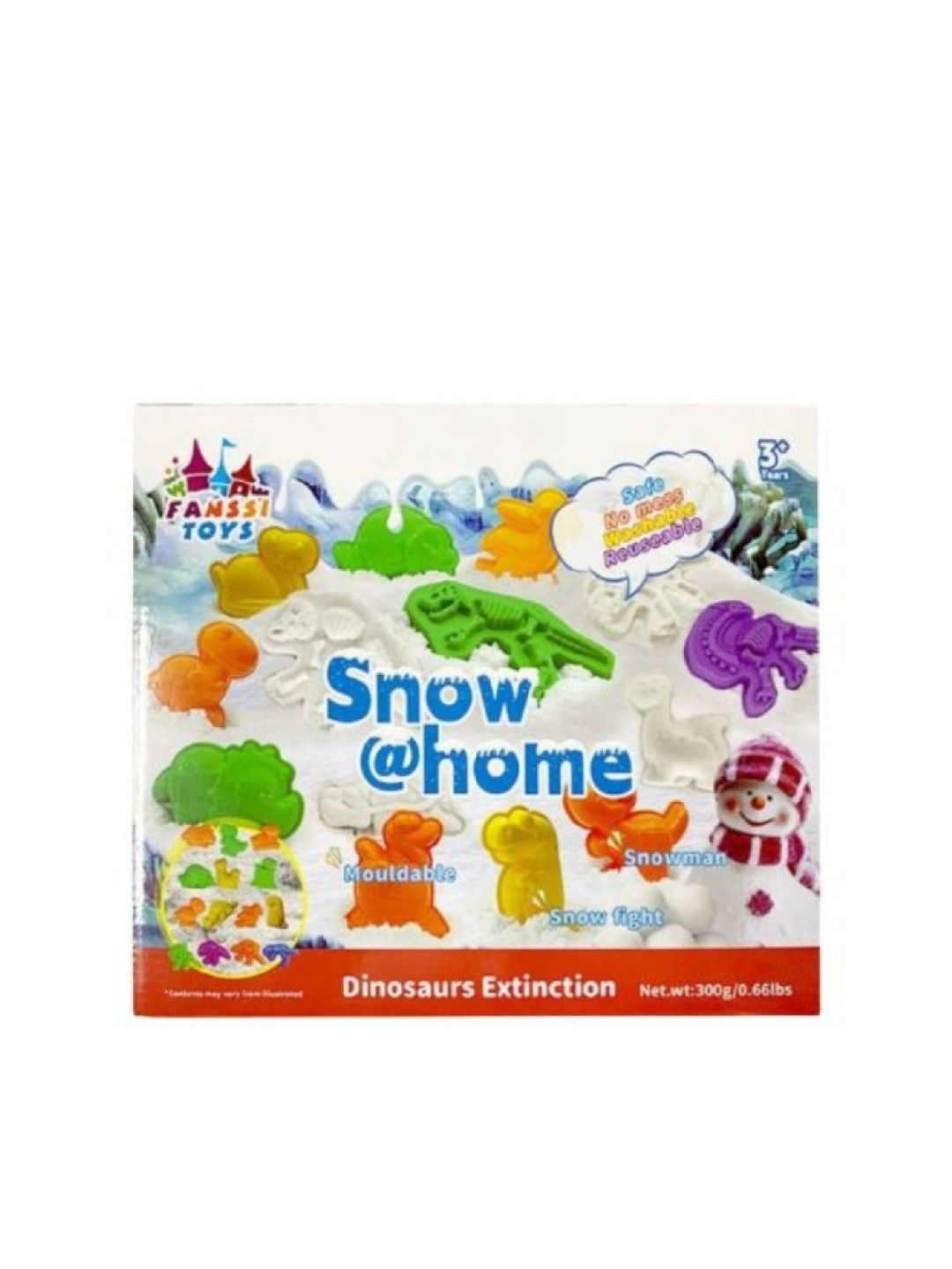 Motion Sand Dinosaurs Extinction Snow Playset (Snow at Home) (No Color- Image 1)