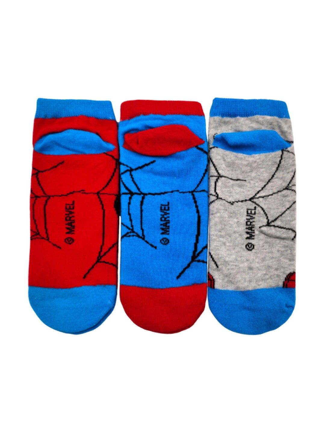 LIL LEGENDS Sneaker Socks (3-Pair Pack) - Spider-Man Webs Pop Socks (No Color- Image 2)