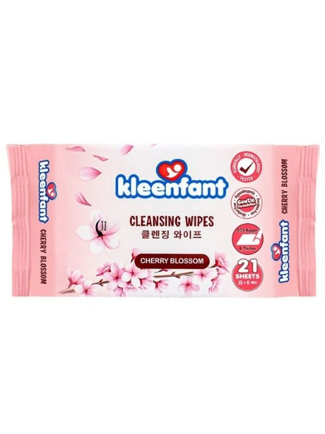 Kleenfant Cherry Blossom Cleansing Wipes (21s) (No Color- Image 1)