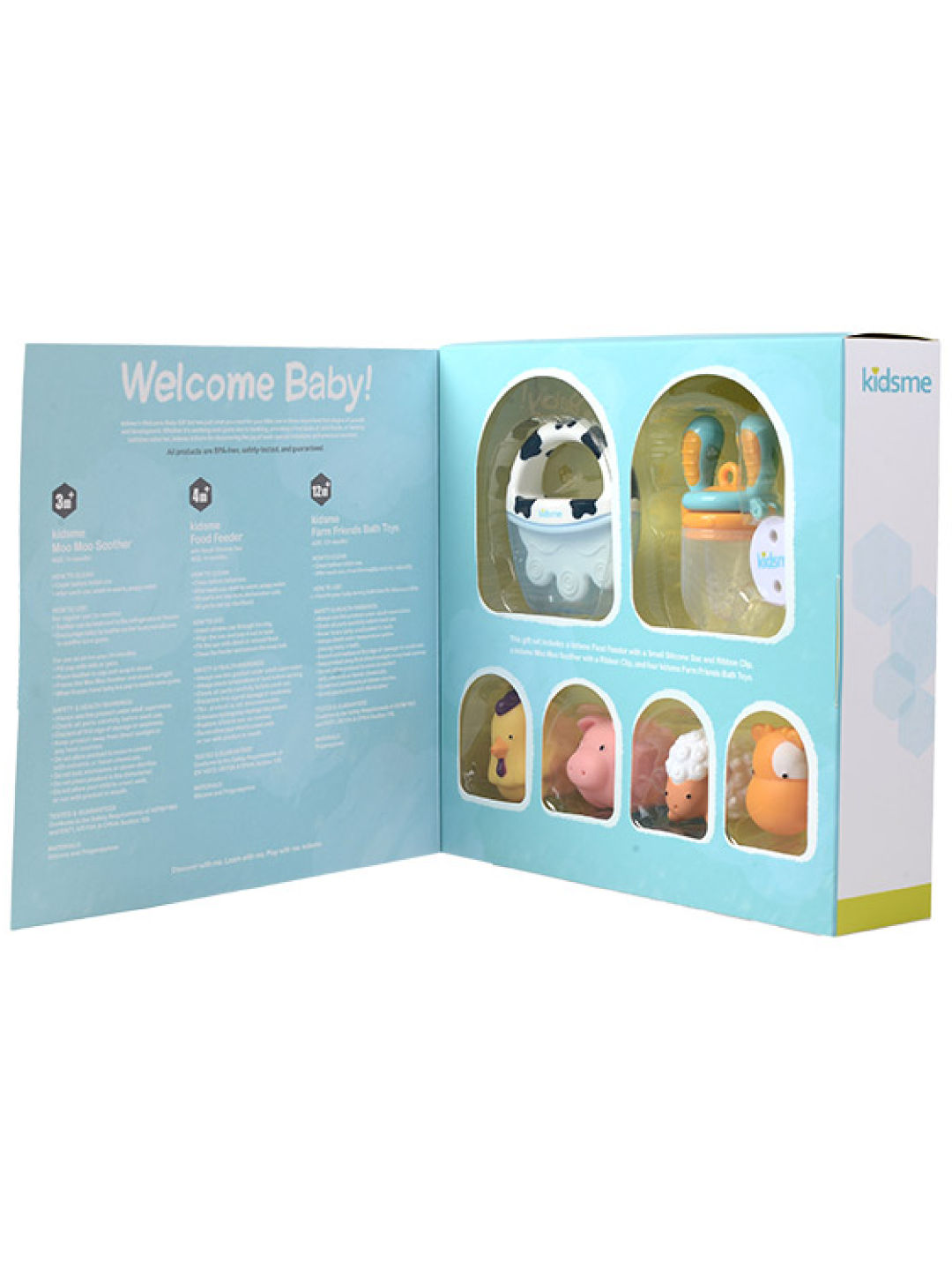 Kidsme Farm Animals Welcome Baby Gift Set (No Color- Image 3)