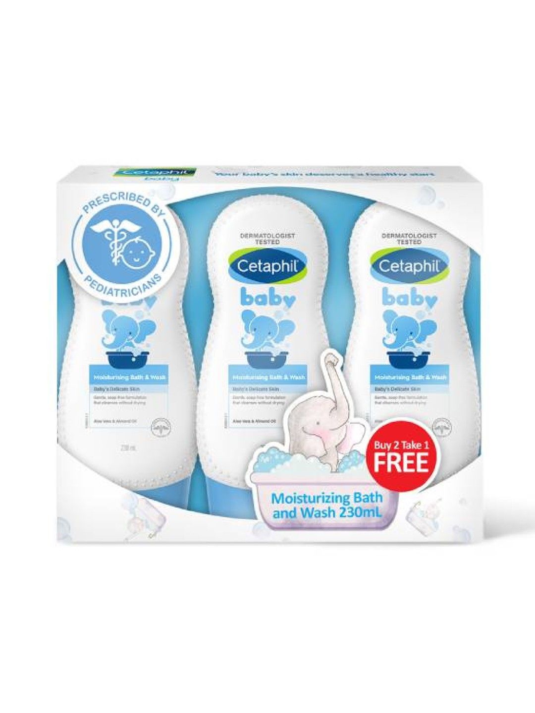 Cetaphil Baby [Buy 2 Take 1 Free] Ultra Moisturising Bath & Wash 230ml (No Color- Image 1)