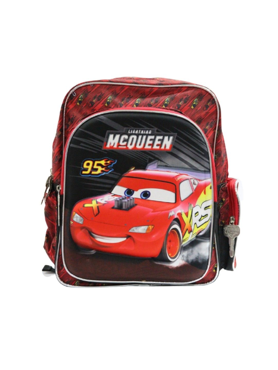 Disney Cars 3D Lightning Mcqueen School Backpack (Red- Image 1)