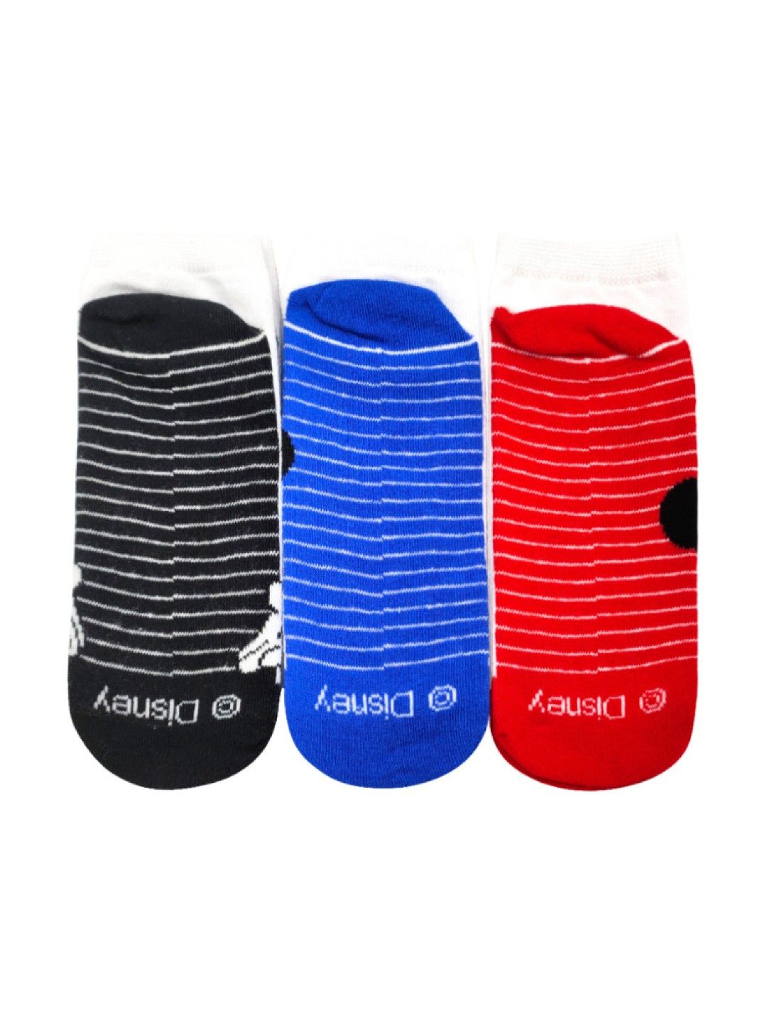 LIL LEGENDS Sneaker Socks (3-Pair Pack) - Mickey White Socks (No Color- Image 2)