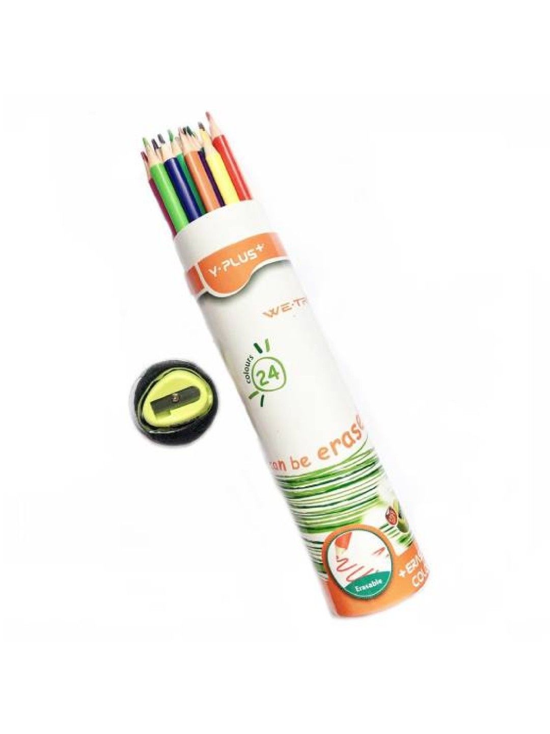Y-PLUS+ WE-TRI Erasable Color Pencil With Sharpener (24s) (No Color- Image 2)
