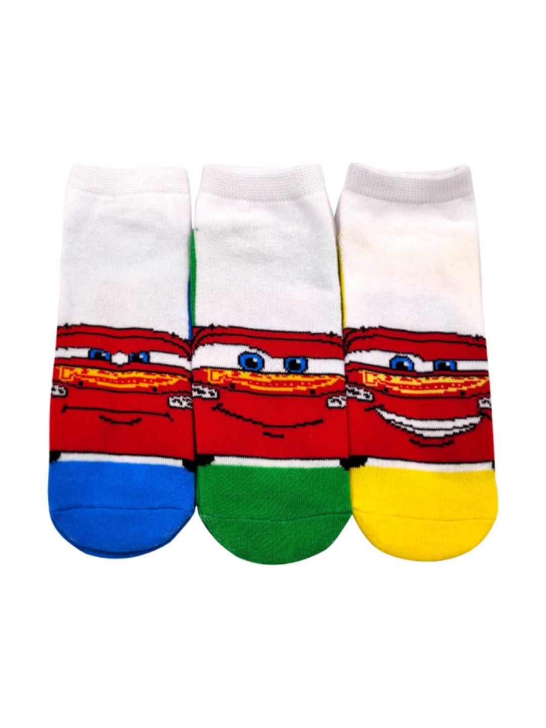 LIL LEGENDS Sneaker Socks (3-Pair Pack) - Cars McQueen White Socks