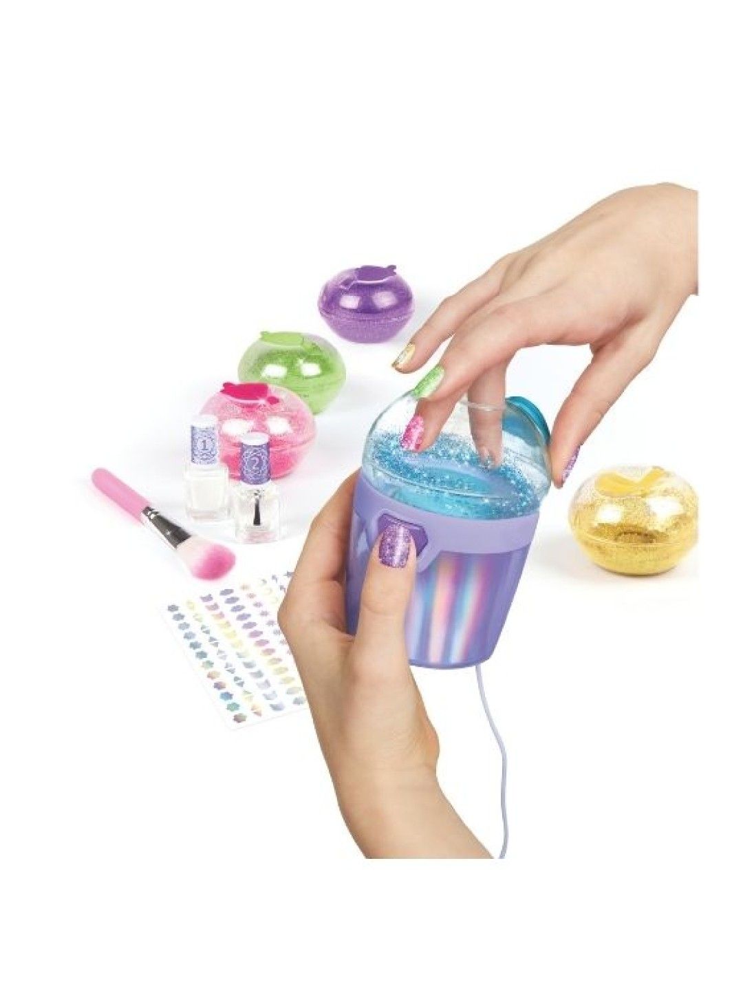 Make It Real Party Nails Glitter Design (No Color- Image 2)