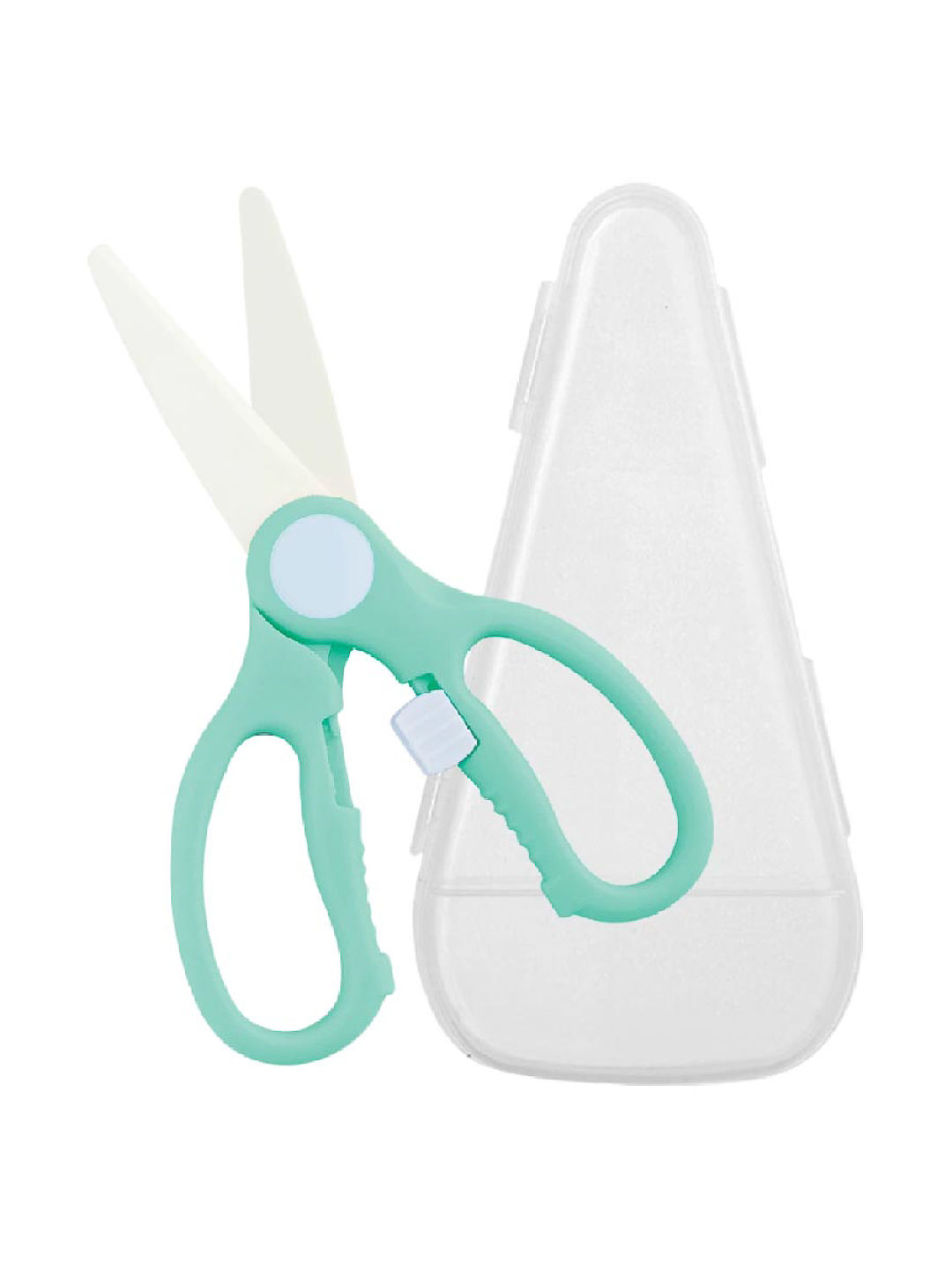 Bonjour Baby Ceramic Food Scissors (Blue- Image 2)