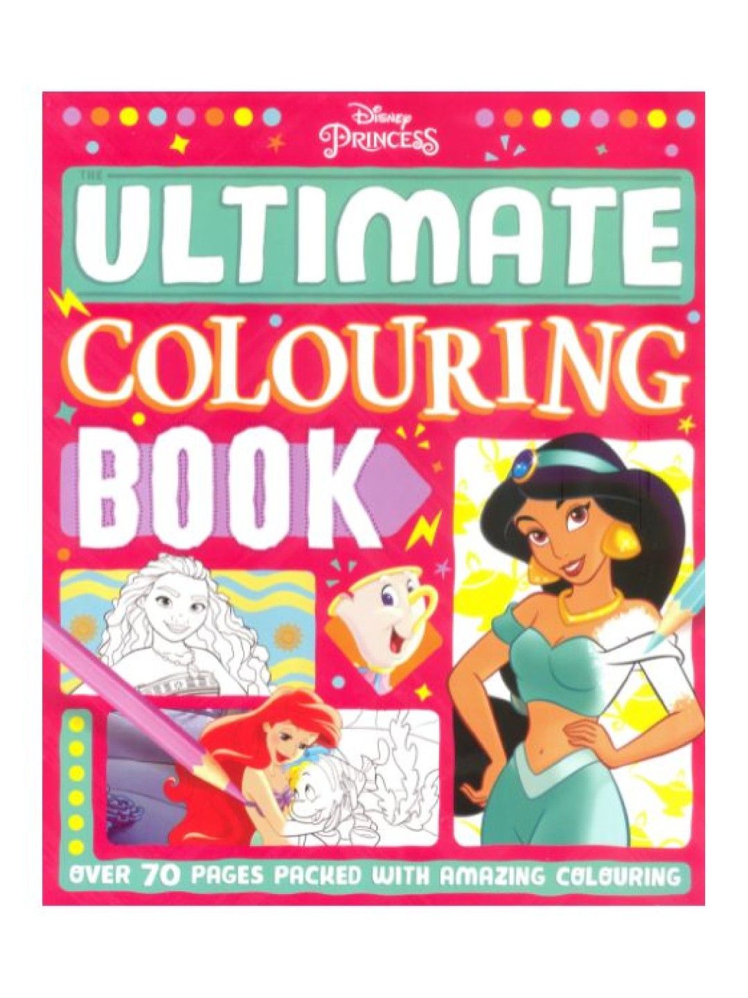 Learning is Fun Disney Ultimate Coloring Book - Princess (No Color- Image 1)