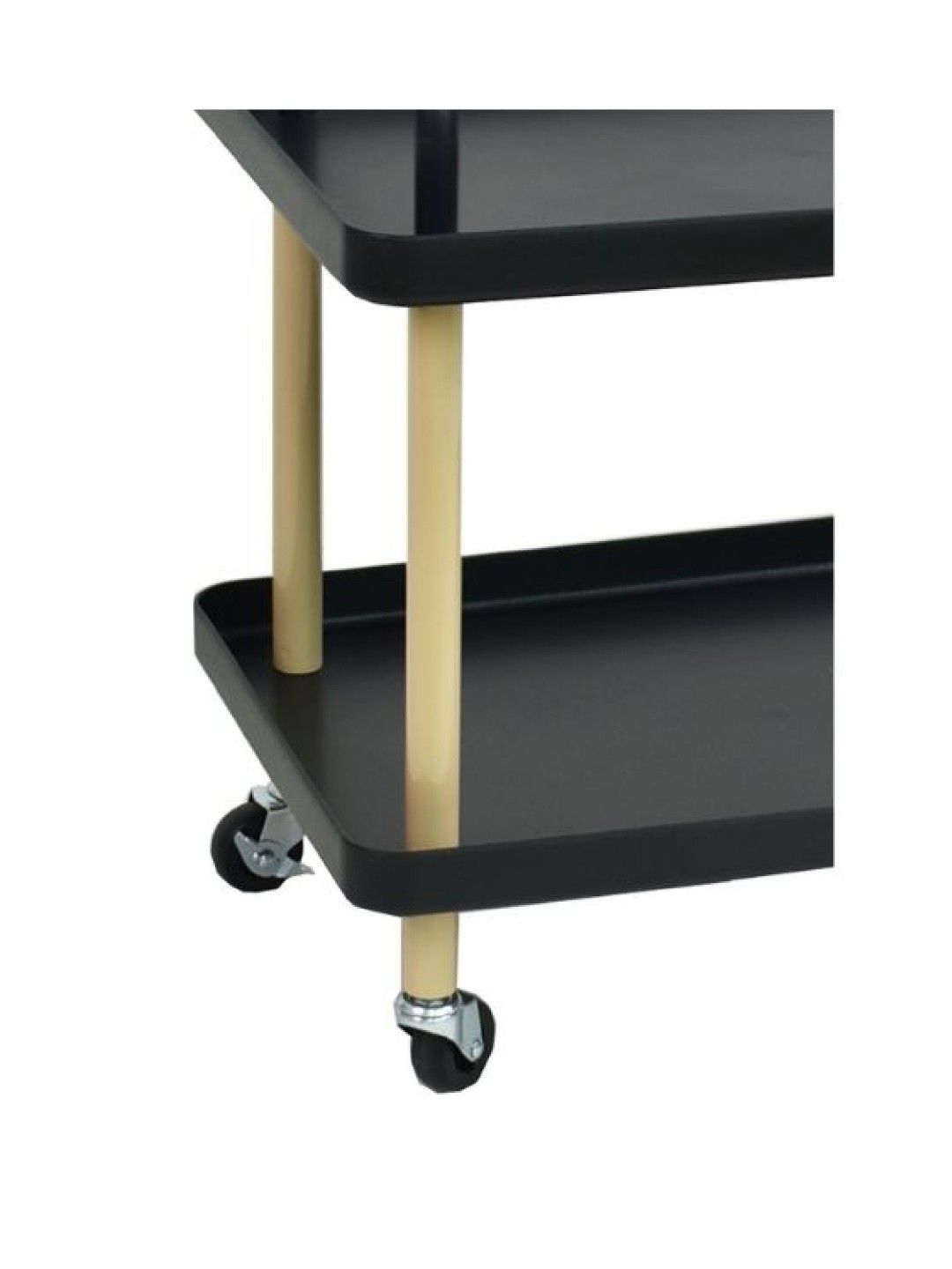Sunbeams Lifestyle Nest Design Lab Premium Durable 2-Tier Rectangular Trolley (Black- Image 2)