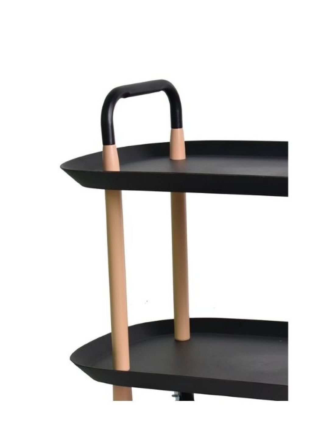 Sunbeams Lifestyle Nest Design Lab Premium Durable 2-Tier Oval Trolley (Black- Image 3)