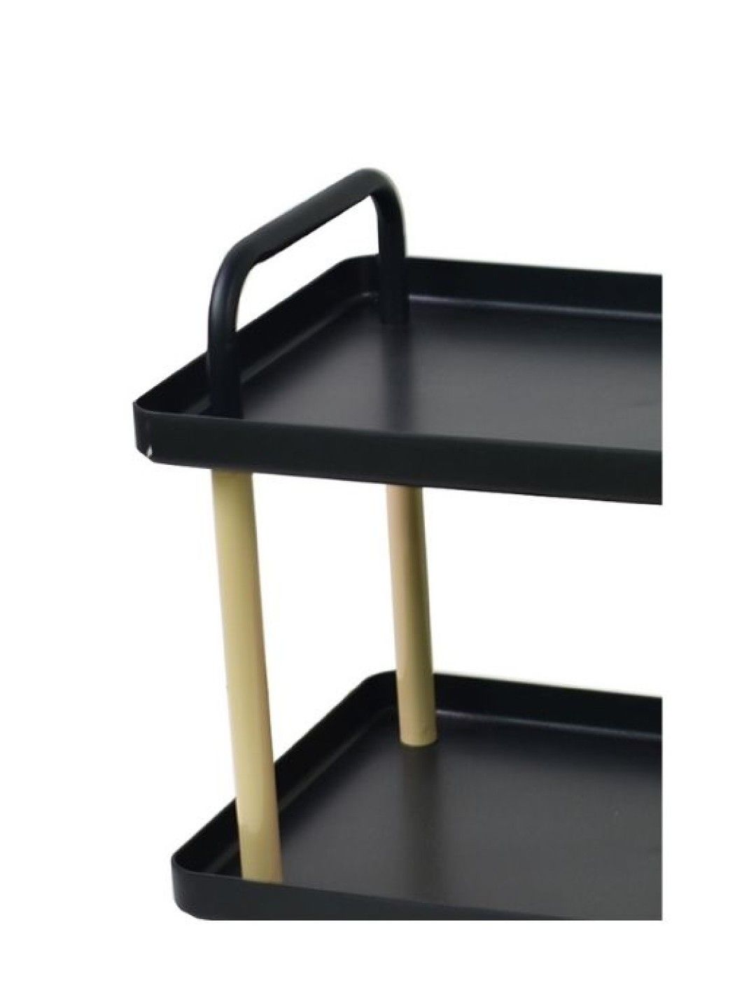 Sunbeams Lifestyle Nest Design Lab Premium Durable 2-Tier Rectangular Trolley (Black- Image 3)