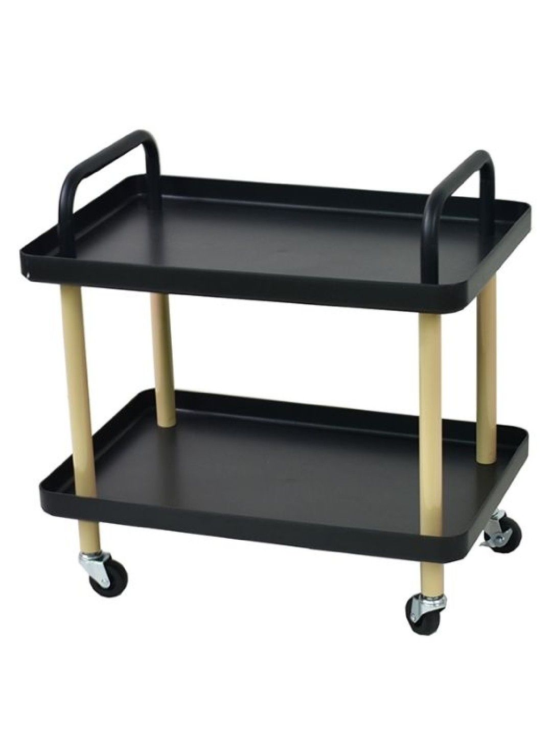 Sunbeams Lifestyle Nest Design Lab Premium Durable 2-Tier Rectangular Trolley (Black- Image 1)