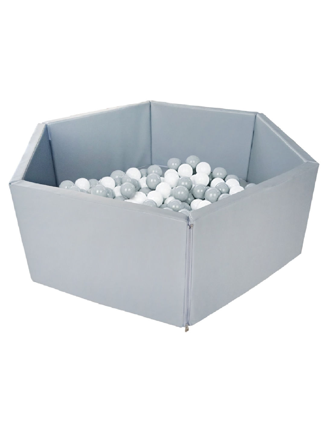 Bonjour Baby Foldable Ball Pit with 300 White & Grey Balls