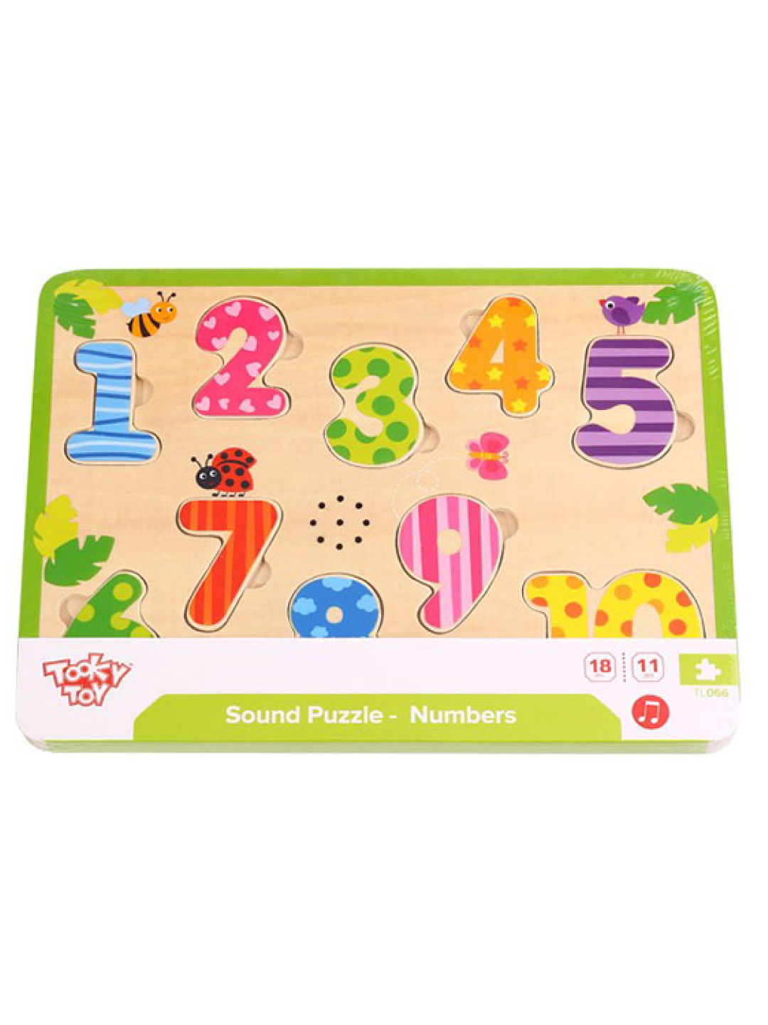 Tooky Toy Sound Puzzle - Numbers (No Color- Image 2)