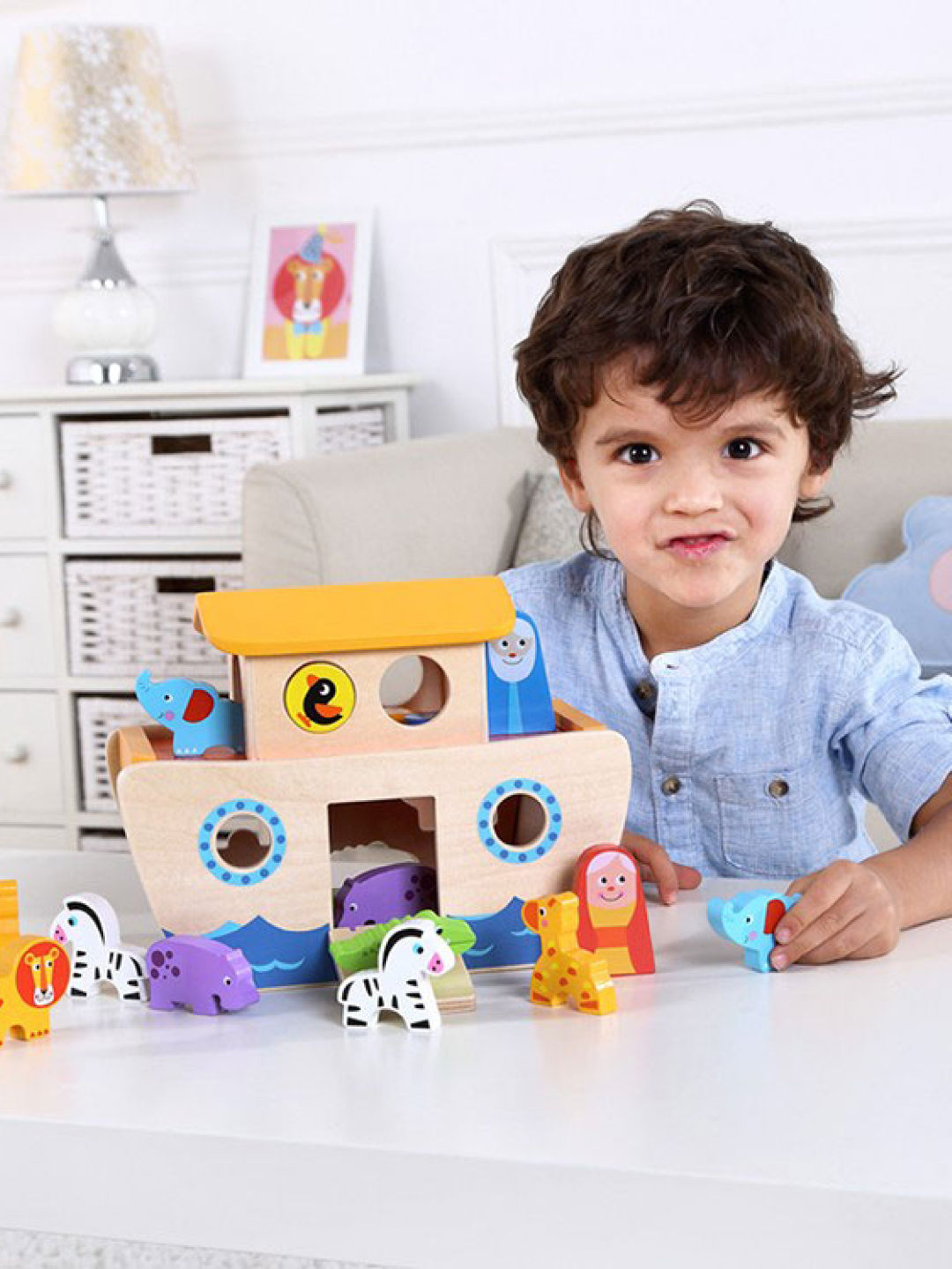 Tooky Toy Noah's Ark Toys (No Color- Image 3)