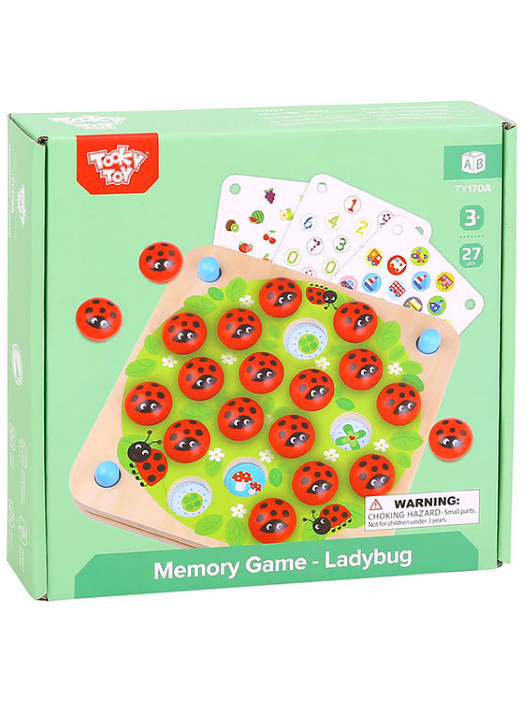 Tooky Toy Memory Game - Ladybug (No Color- Image 3)