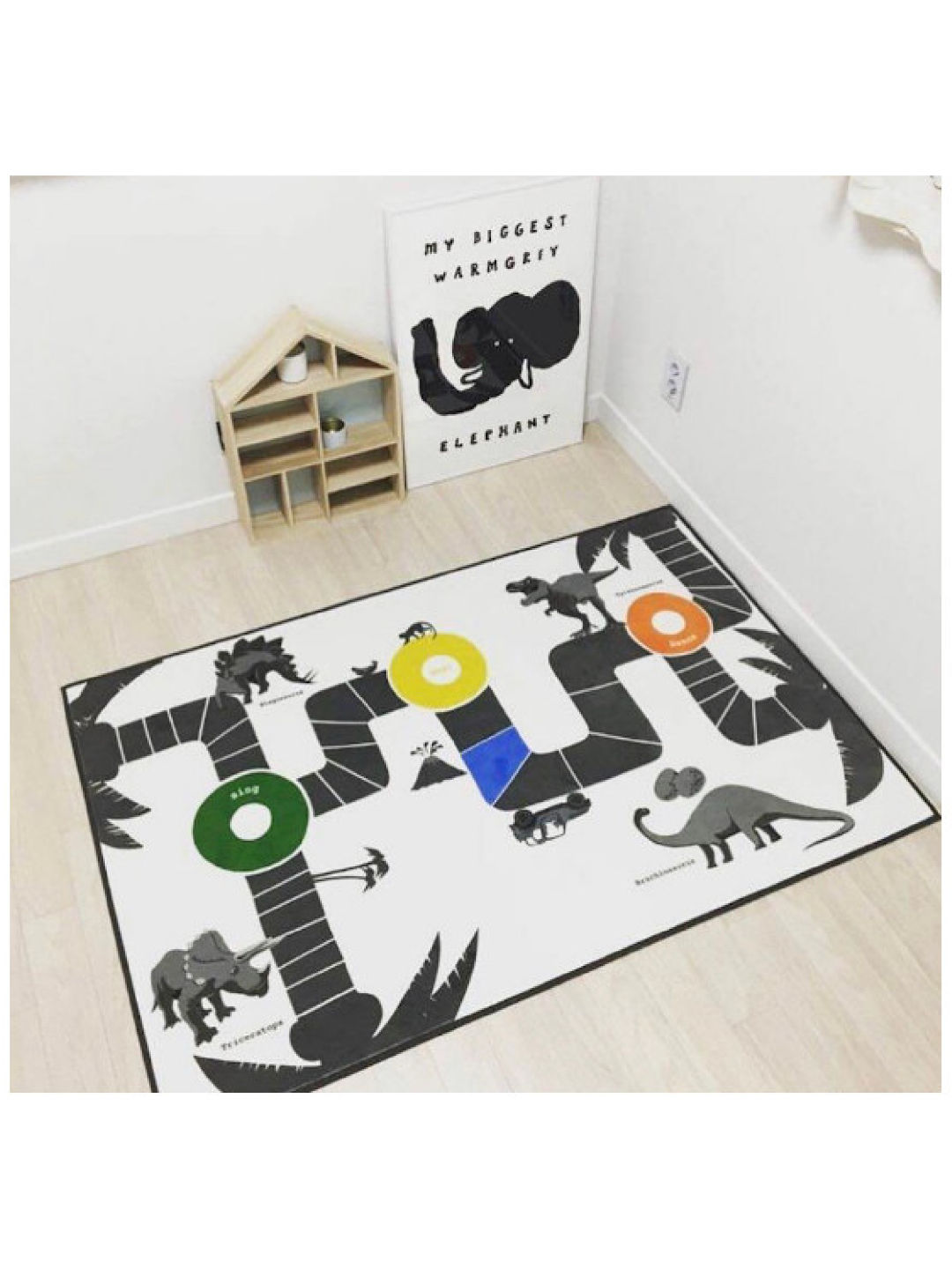 Lil Bear Finds Dinosaur Maze Mat (No Color- Image 2)