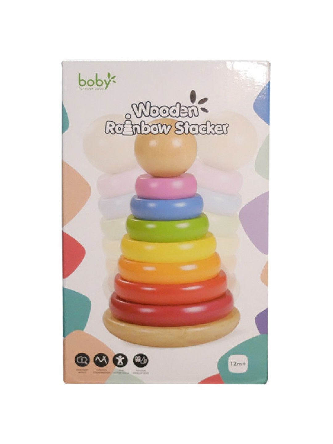 Boby Wooden Rainbow Stacker (No Color- Image 2)