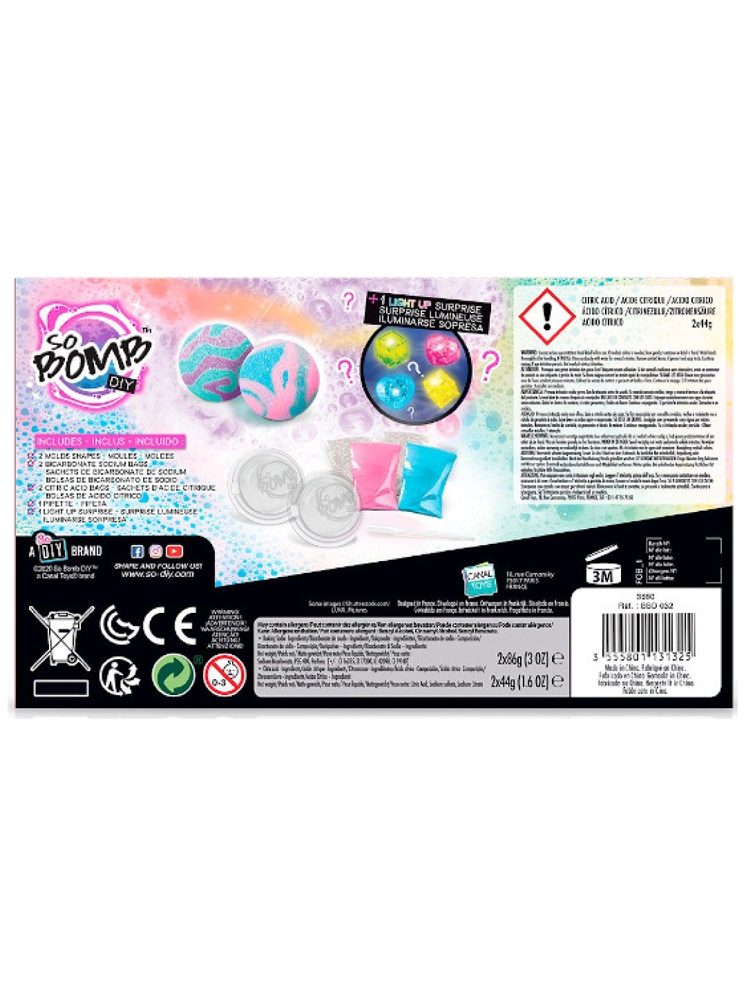 Canal Toys So Bomb DIY Bath Bomb Light-Up (2-Pack) (No Color- Image 2)