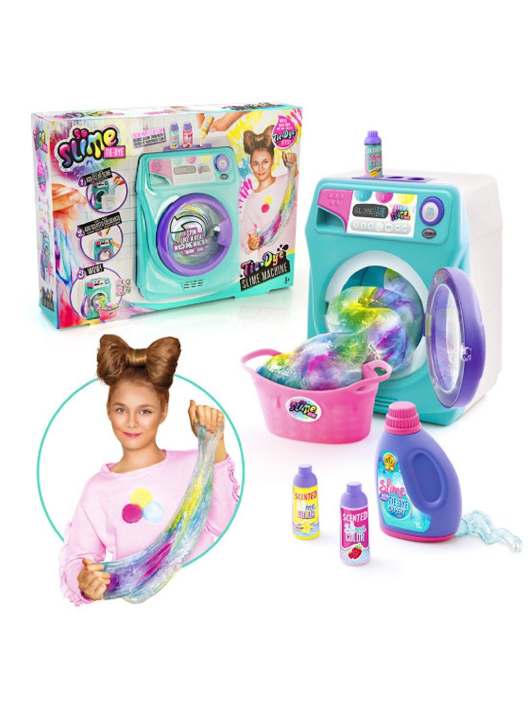 Canal Toys So DIY So Slime Premade Tie-Dye Slime Kit Washing Machine Kit