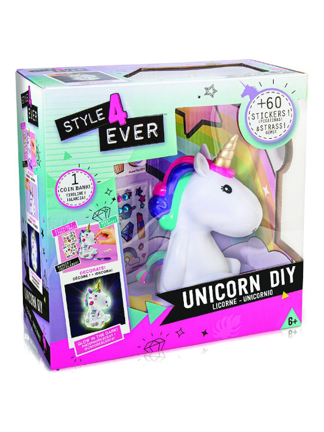 Canal Toys Style 4 Ever DIY Unicorn (No Color- Image 2)