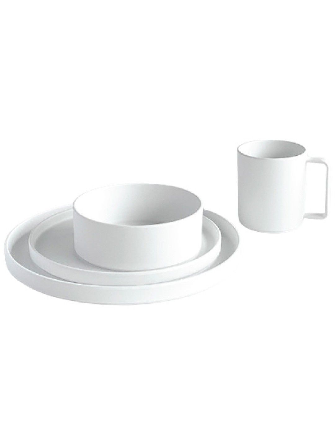 Simpli Premium Melamine Dishware - Complete Set (White- Image 1)