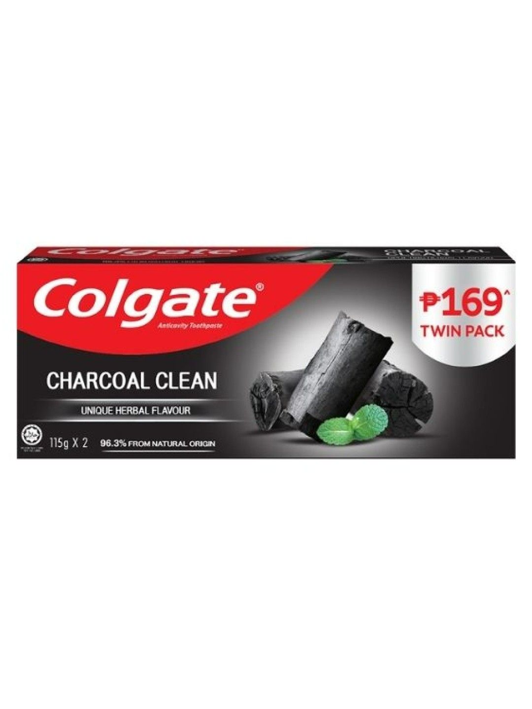 Colgate Charcoal Clean Toothpaste Twin Pack (115g) (No Color- Image 2)