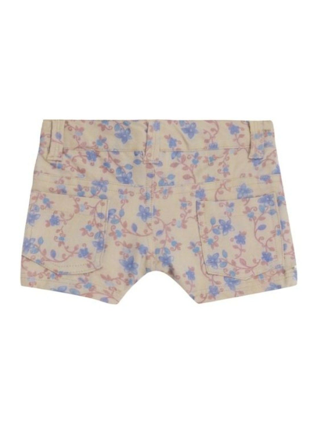 Petit l' ange Children's Wear Flower Printed Shorts (Beige- Image 2)