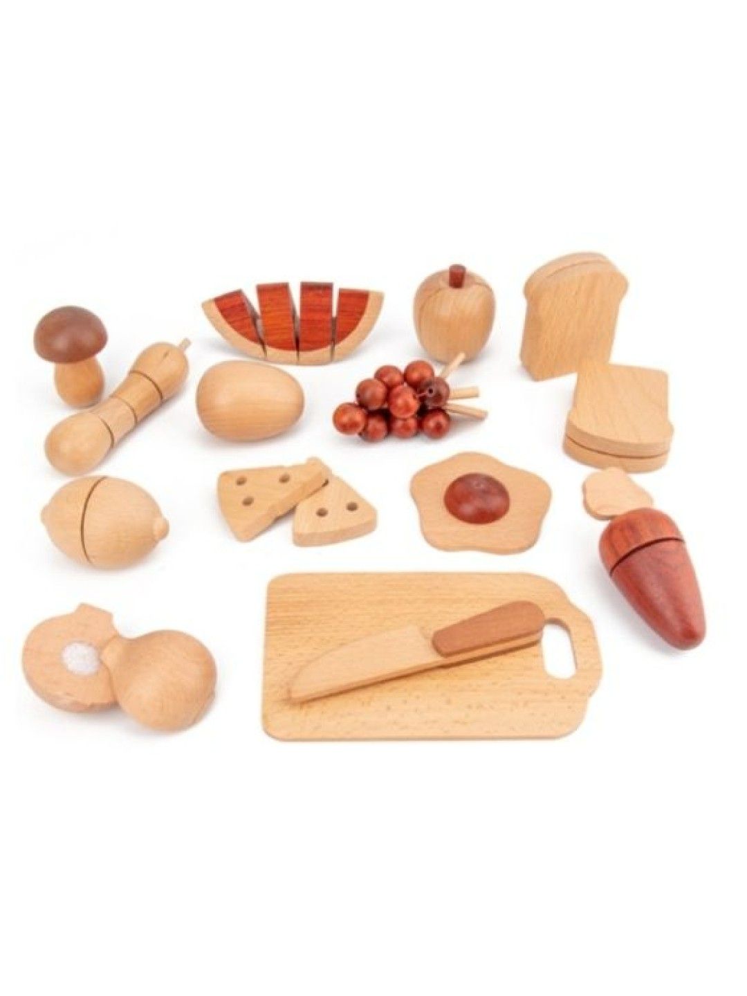 Angkop Beechwood Fruits and Veggies Slicing Set (No Color- Image 1)