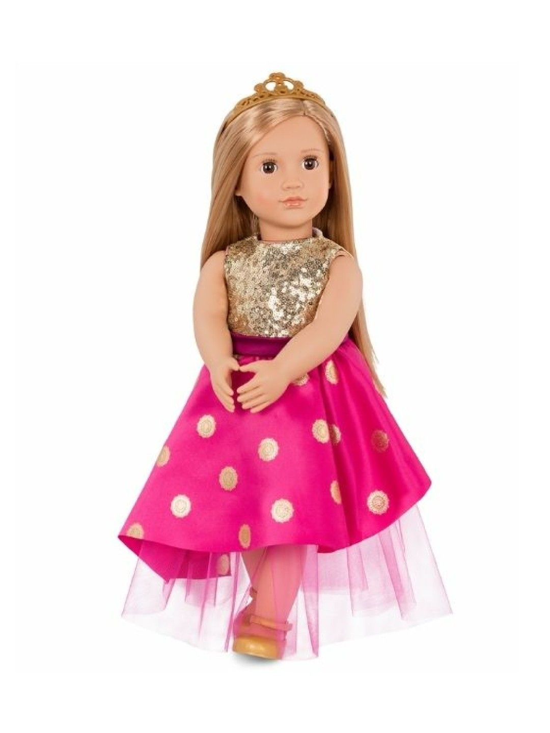 Our Generation Doll with Long Festive Dress & Tiara, Sarah (No Color- Image 2)