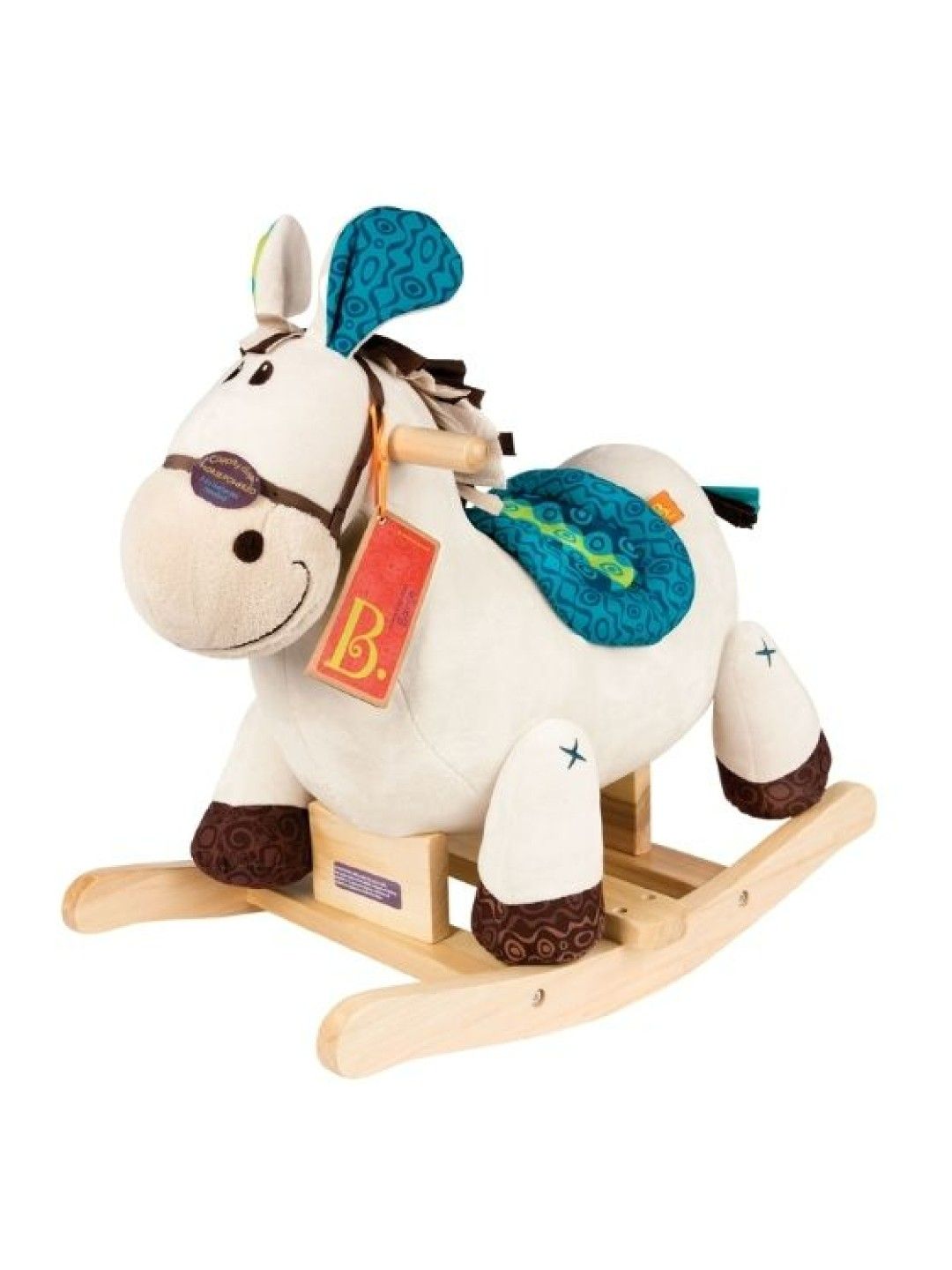 B. Toys B. Rodeo Rocker, Banjo - Wooden Rocking Horse (No Color- Image 2)