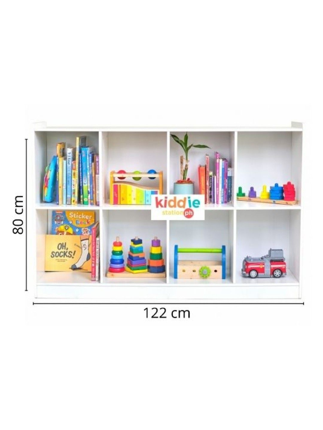 Kiddiestationph Anya Cubby Shelf (White- Image 2)