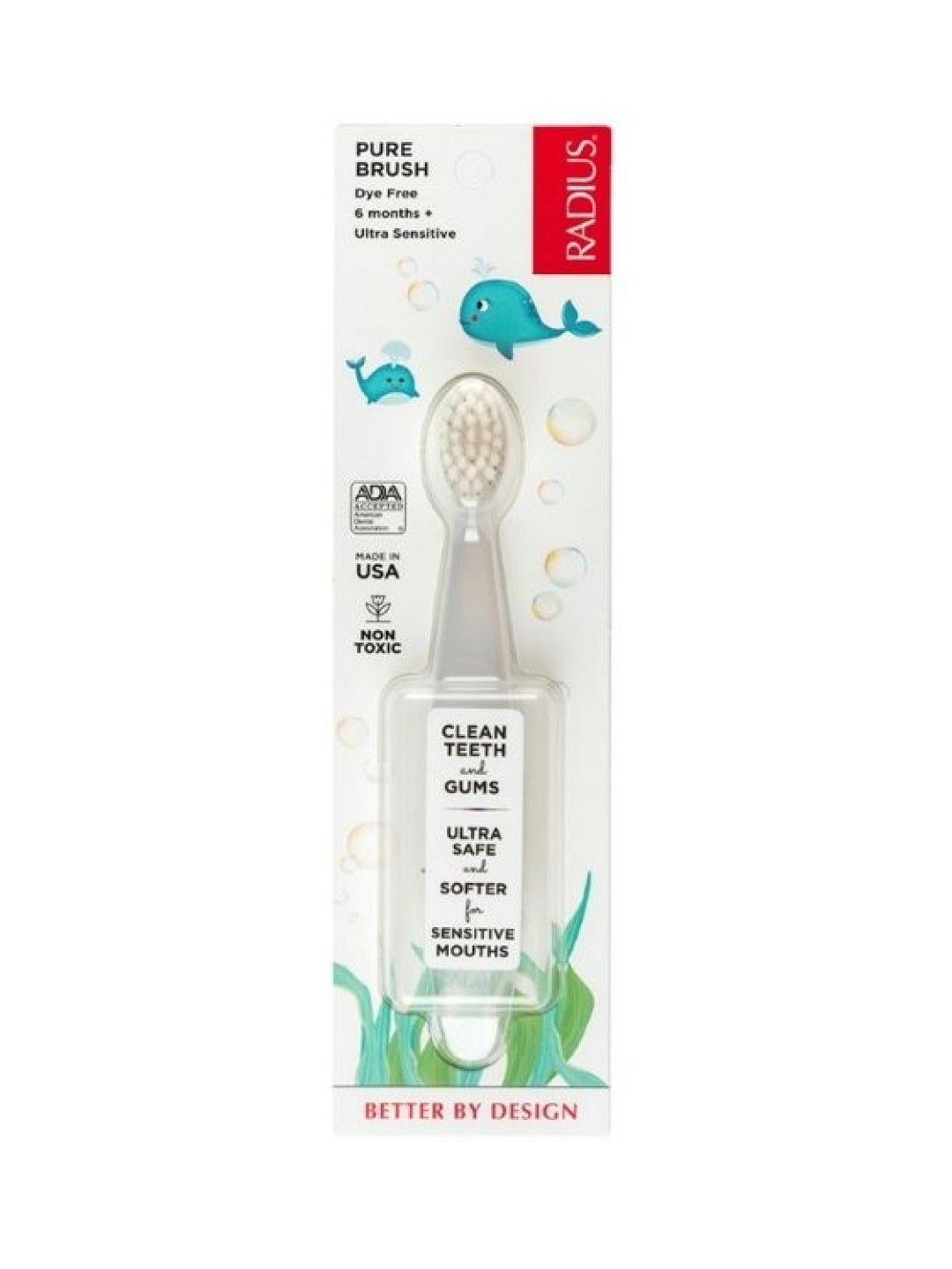 Radius Pure Brush - Ultra Soft Toothbrush (6m+) (No Color- Image 2)