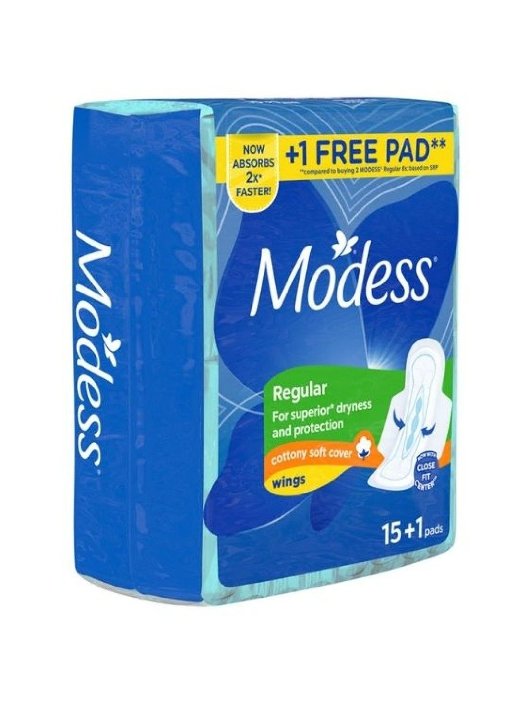 Modess Cottony Soft Maxi with Wings Sanitary Napkins (16s) (No Color- Image 2)