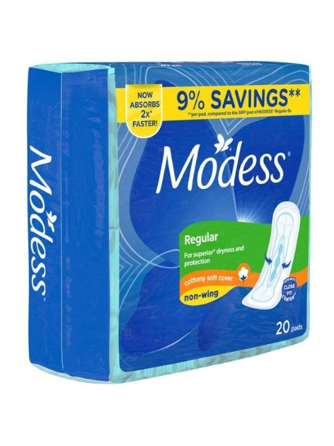 Modess Cottony Soft Non-Wing Sanitary Napkins (20s) (No Color- Image 2)