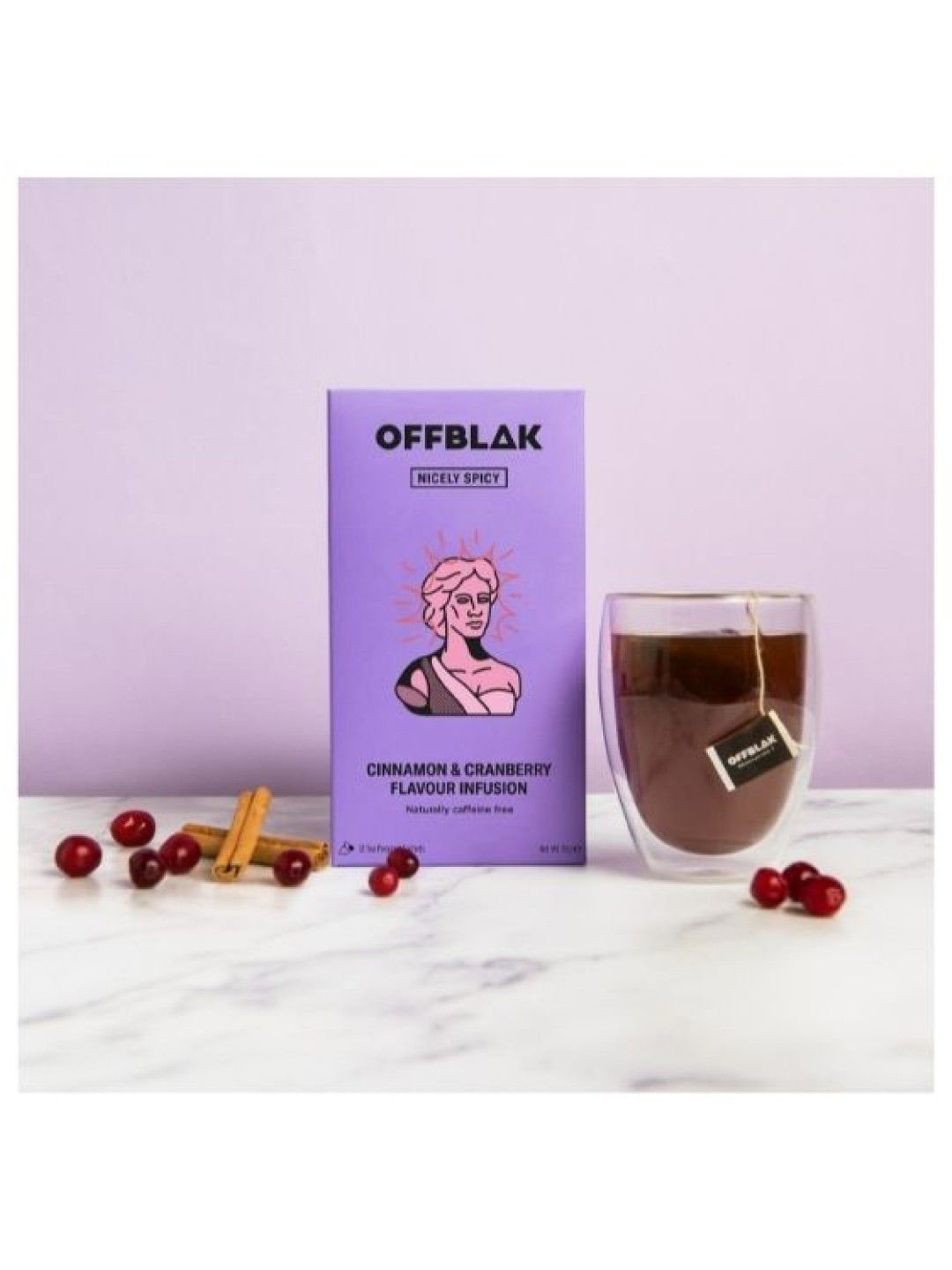 Offblak Nicely Spicy - Cranberry & Cinnamon Rooibos Tea (12 teabags) (No Color- Image 3)