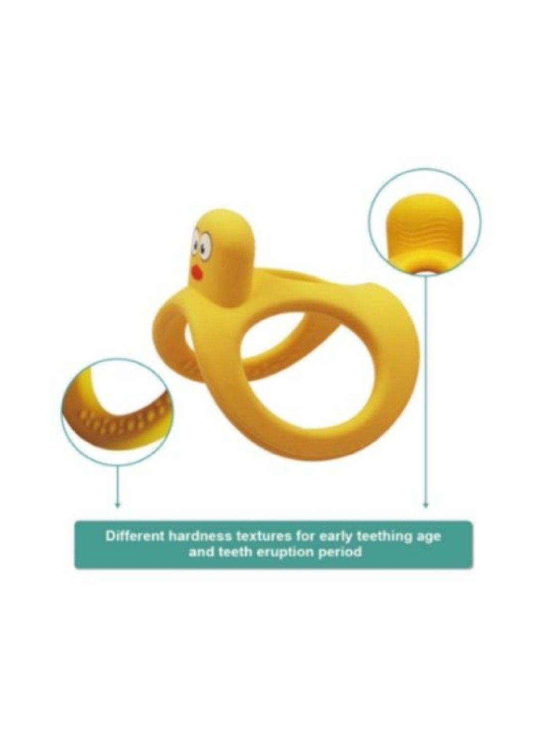 Mombella Yellow Duck Roly Poly Teether Toy (Yellow- Image 3)